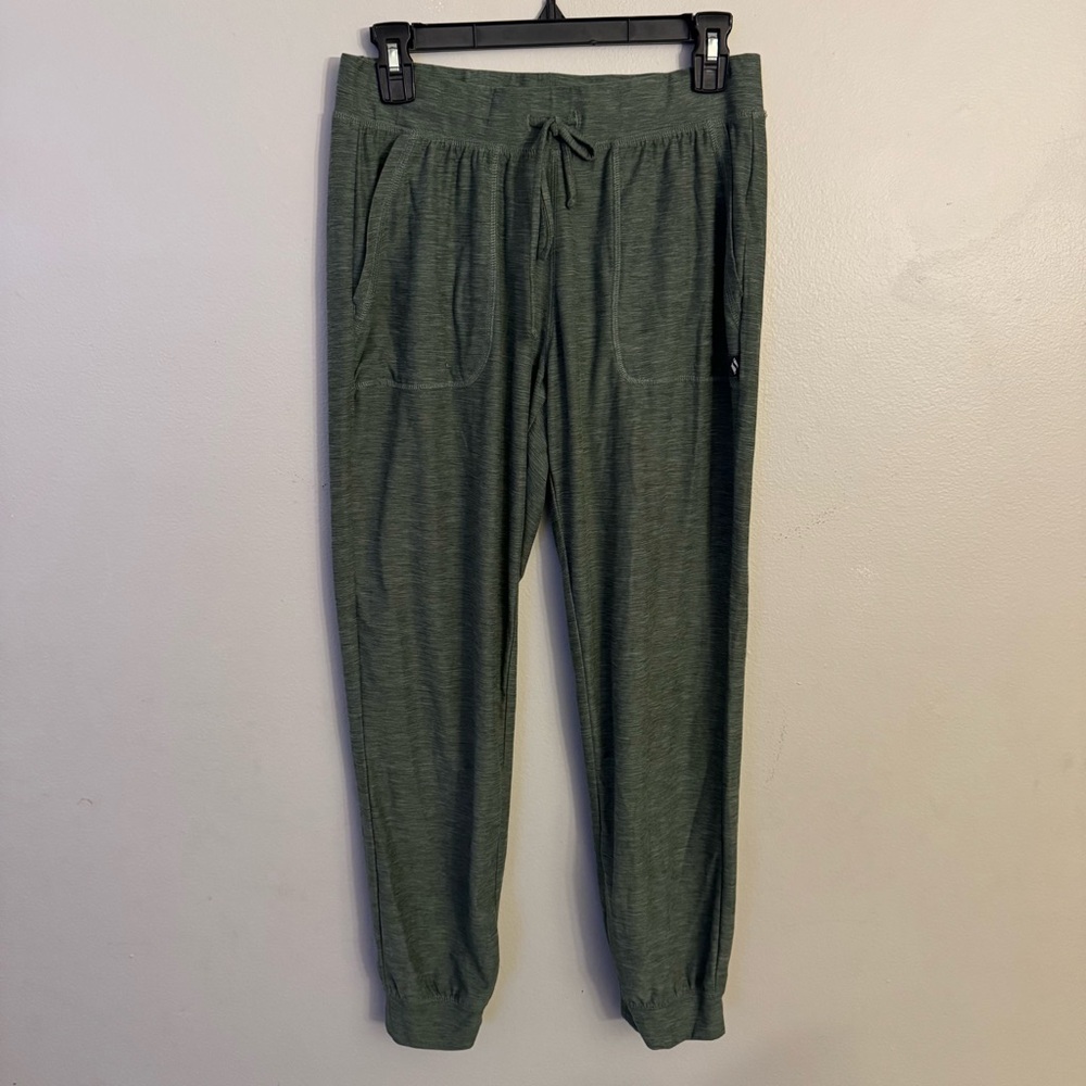 Women's Skechers Go Walk lightweight soft brushed joggers olive green pockets - Picture 5 of 13